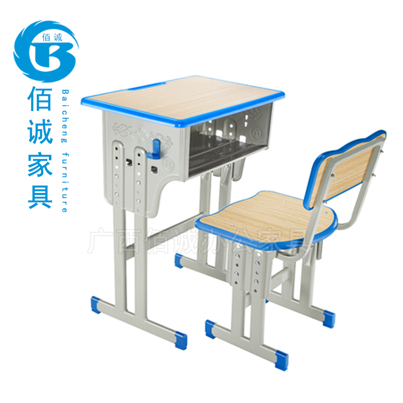 單人升降——雙柱課桌椅