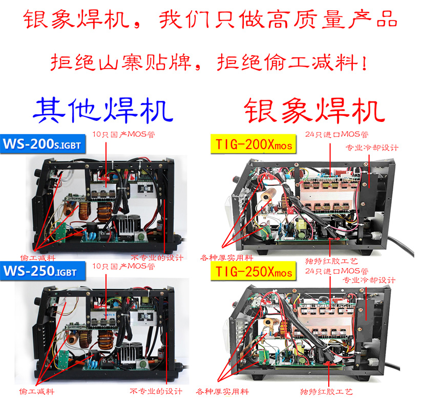 銀象電焊機，拒絕偷工減料！！！以品質鑄就經典！