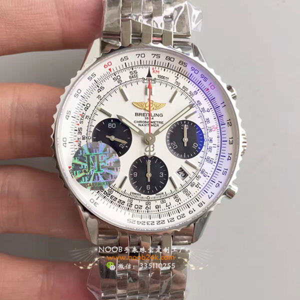 【JF厂】百年灵Breitling 航空计时 钢带白盘 7750计时腕表