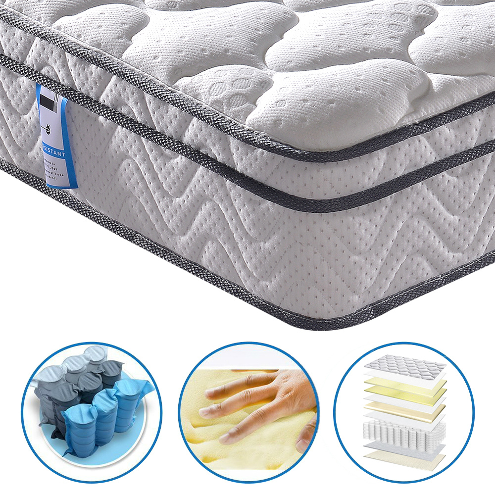 Vesgantti 10 3 Inch Box Top 4FT6 Luxury Double Pocket Sprung Mattress 