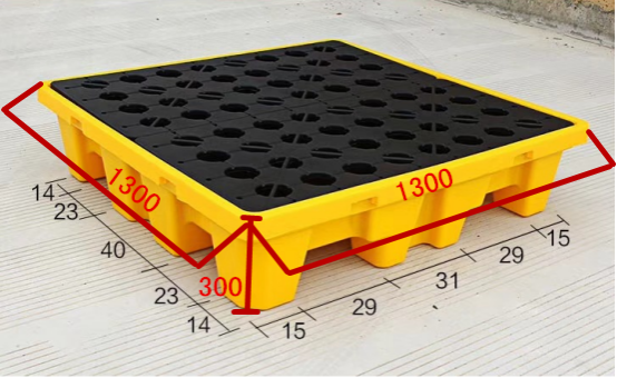 四桶防漏托盘带尺寸