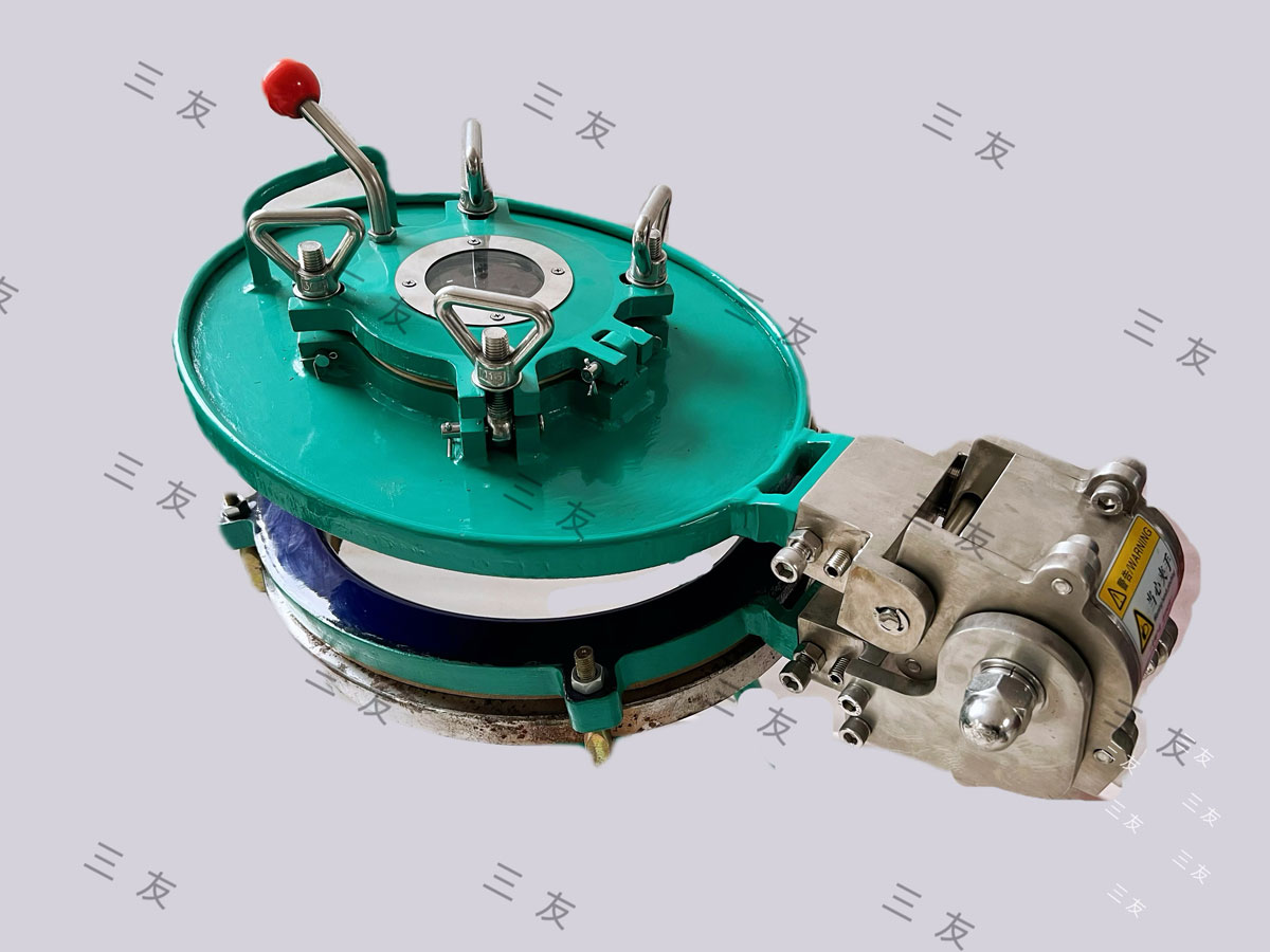  快开人孔带阻尼铰链