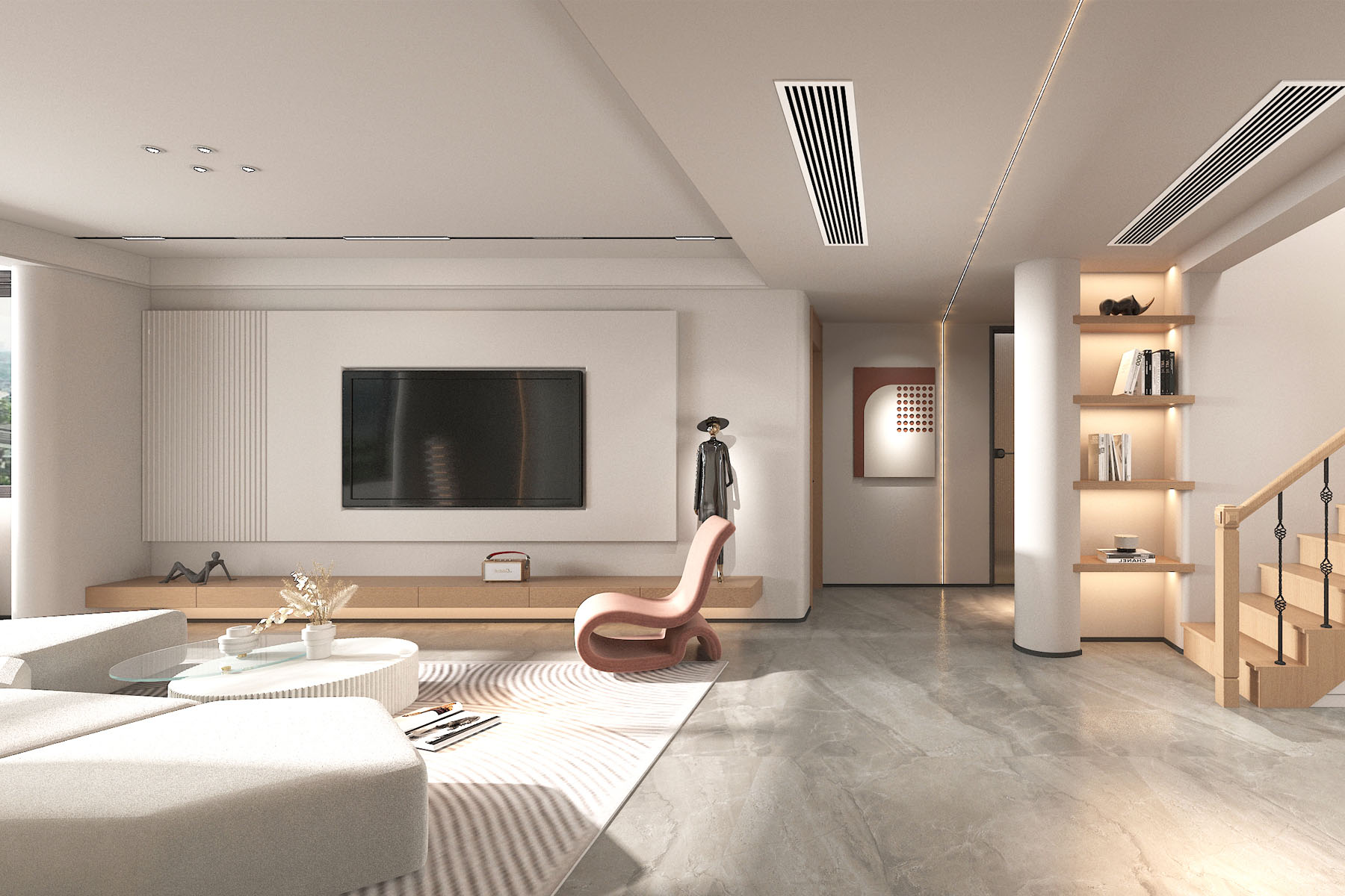 锦木堂设计工作室丨合肥汤池260平奶油风