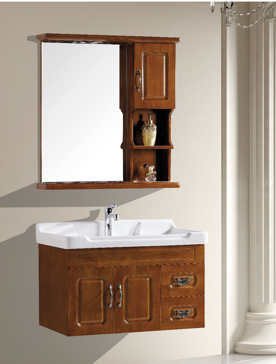 牧野卫浴 爆款特价产品:1280元 801实木浴室柜