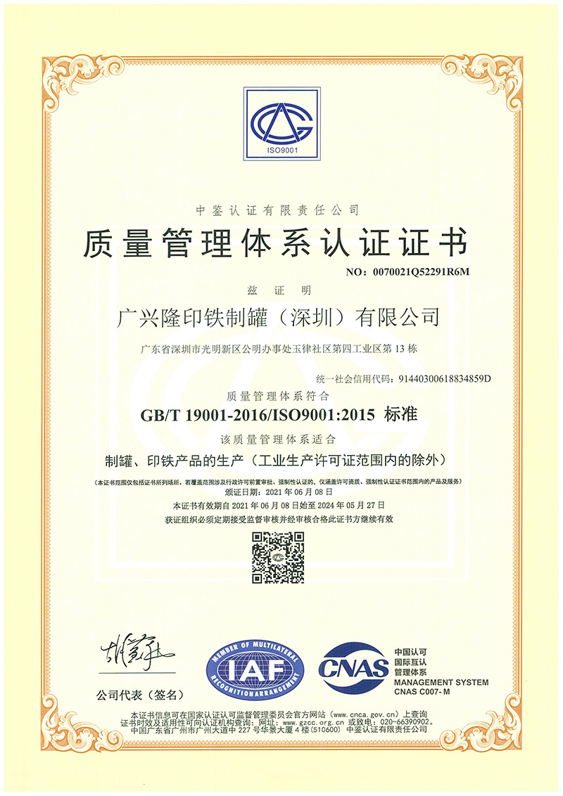 ISO9001-2015中文版