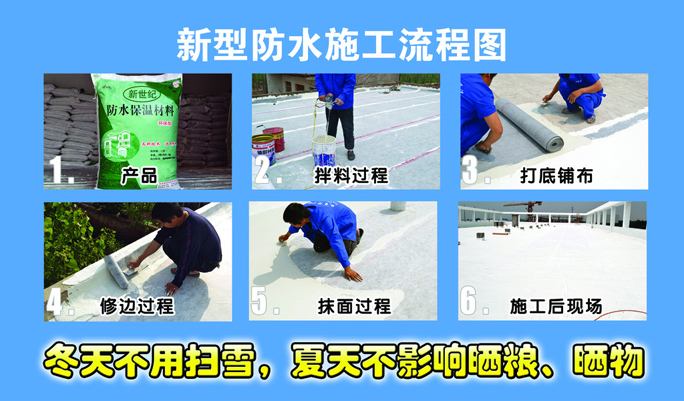 新型防水施工流程图