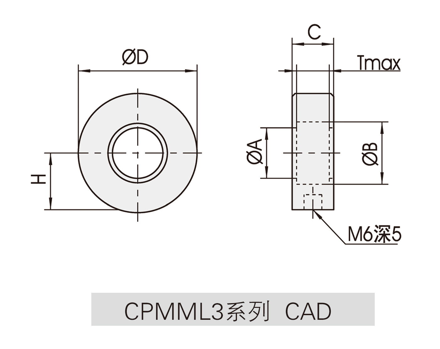 CPMML3系列透镜固定架CAD