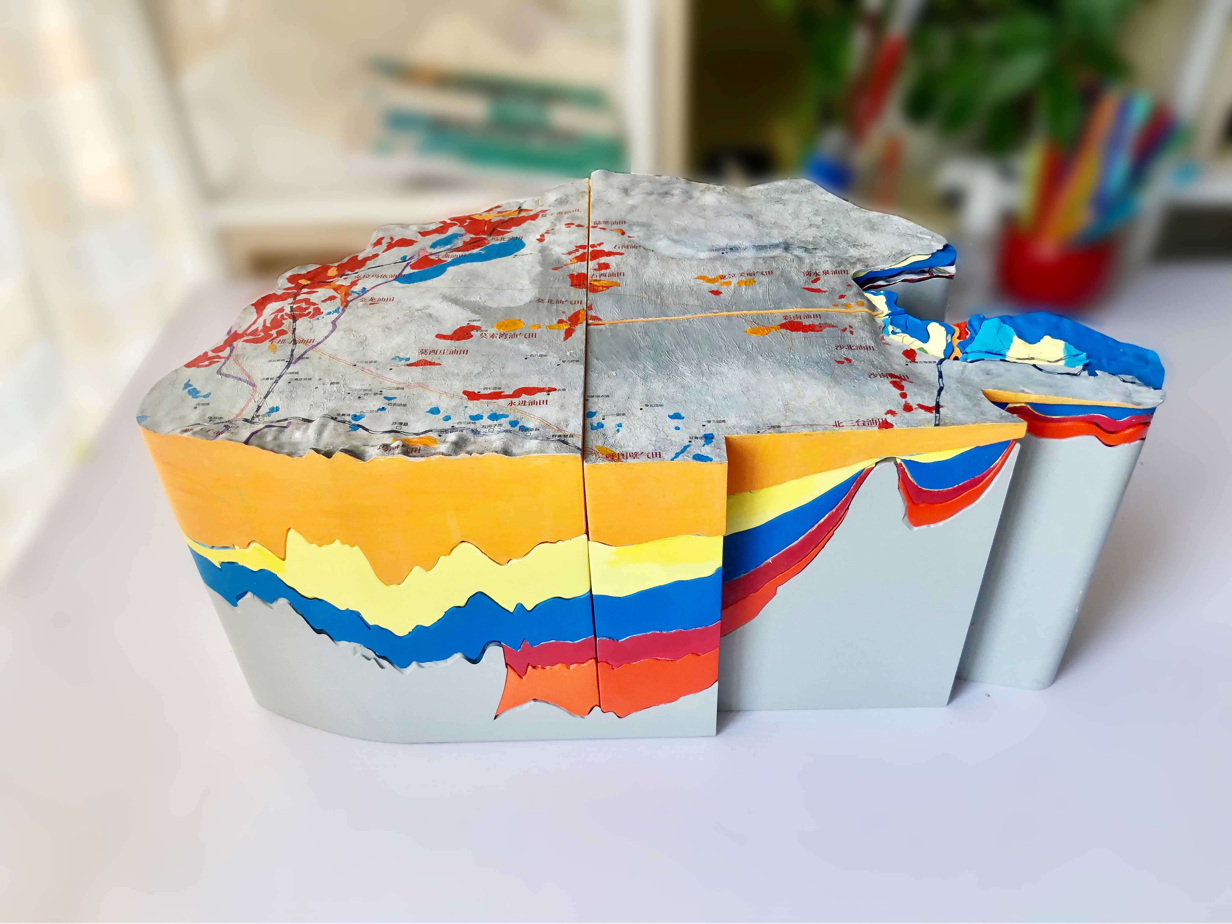 盆地模型打印实例