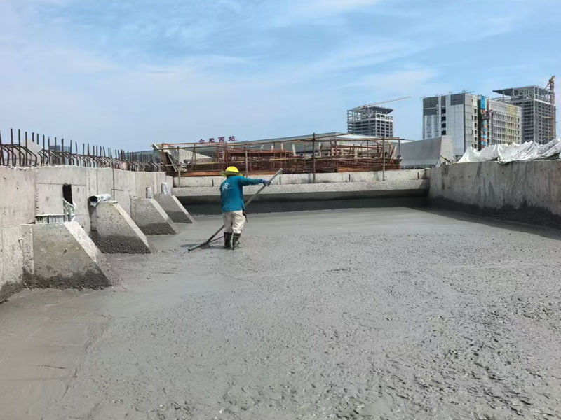 合肥西站進(jìn)站匝道發(fā)泡混凝土填充