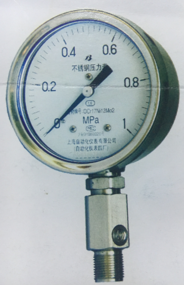 Y-103B1II-M耐脈動型不銹鋼壓力表上海自動化儀表四廠