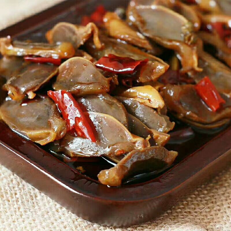 红油鸭胗
