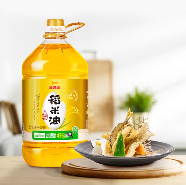 金龙鱼稻米油富含谷维素植物甾醇淡淡米香营养丰富还原稻米精华