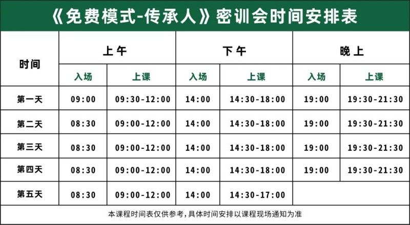 【路线引导】10月11日-15日《免费模式-传承人》密训会-郑州站