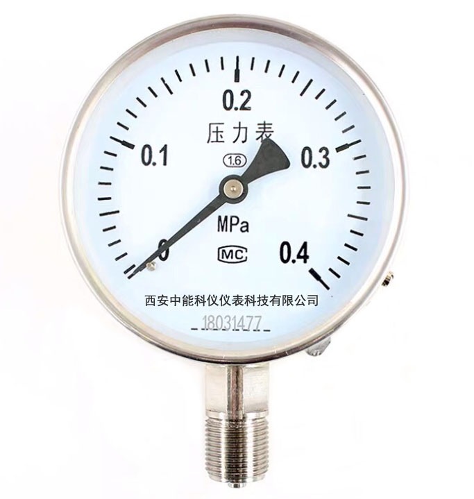 YTF系列全不锈钢压力表