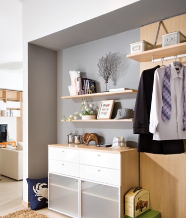 1.5平米走入小型衣帽间-装修案例-正阳县房产装修联盟